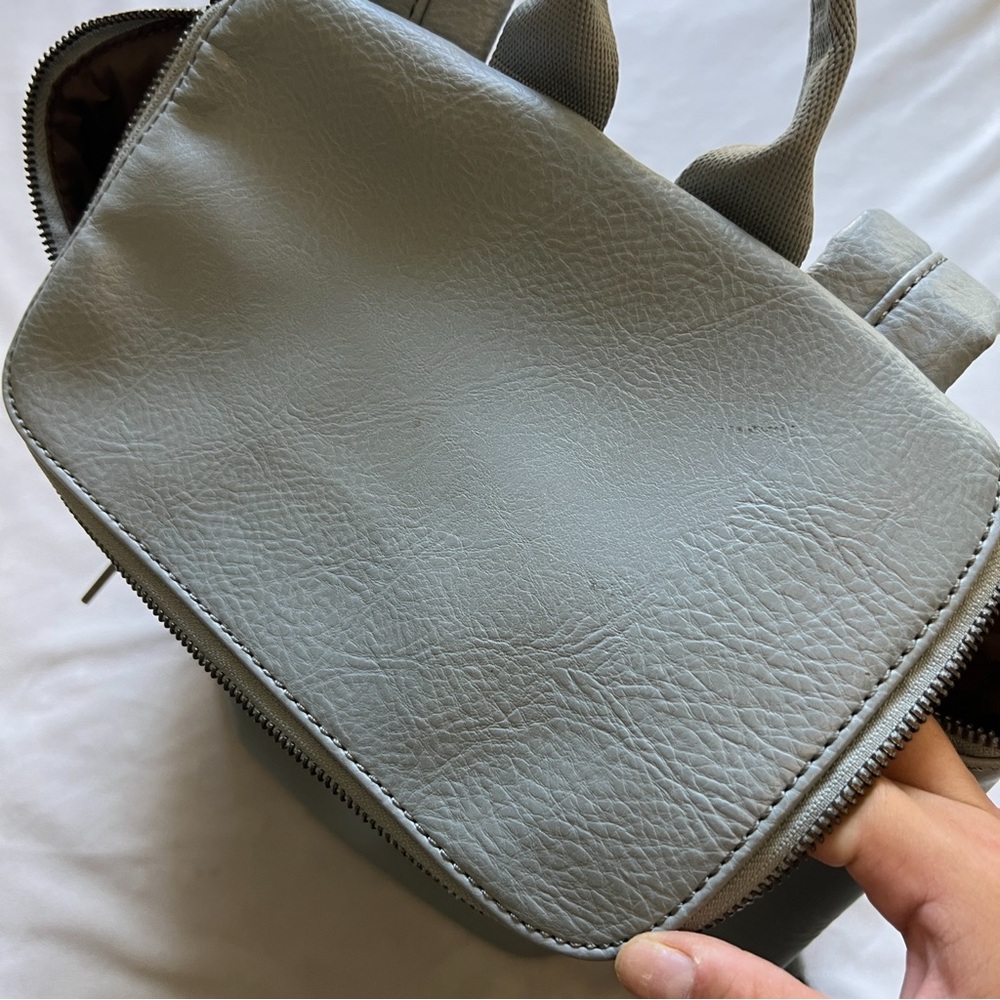 Matt & Nat Light Blue / Gray Vegan Leather Backpack - Picture 5 of 6